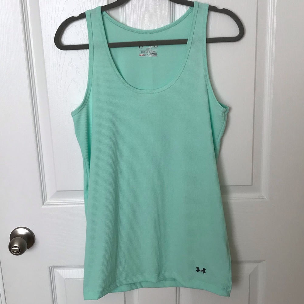 Aqua XL Under Armour North Star Rib Tank # 1235548